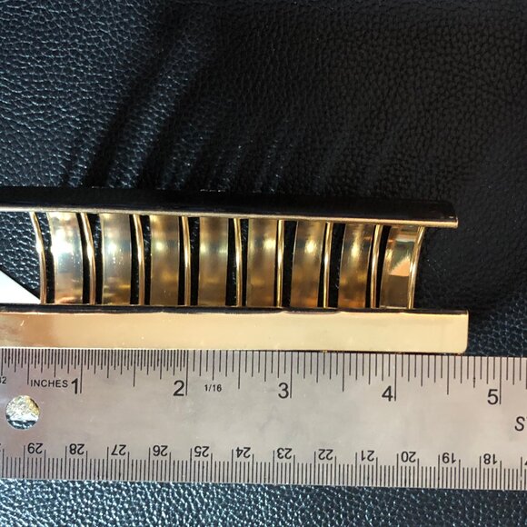 Gold Crystal Rhinestone Statement Bracelet Arm Cuff COSPLAY Nightclub 4.5" Long - Picture 6 of 9